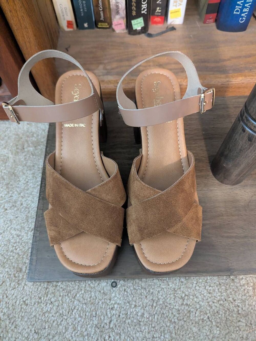 Seychelles Women’s Size EU 40 US 10 Brown Tan Suede Leather Strappy Sandals